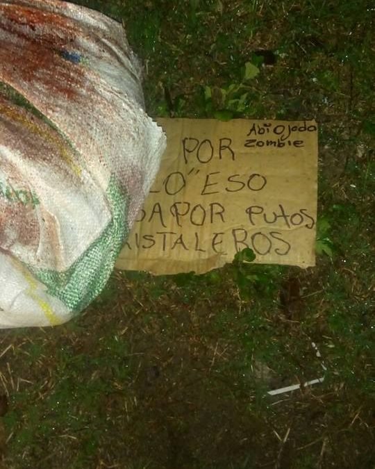 Aparece embolsado en Tataltepec de Valdés, Oaxaca