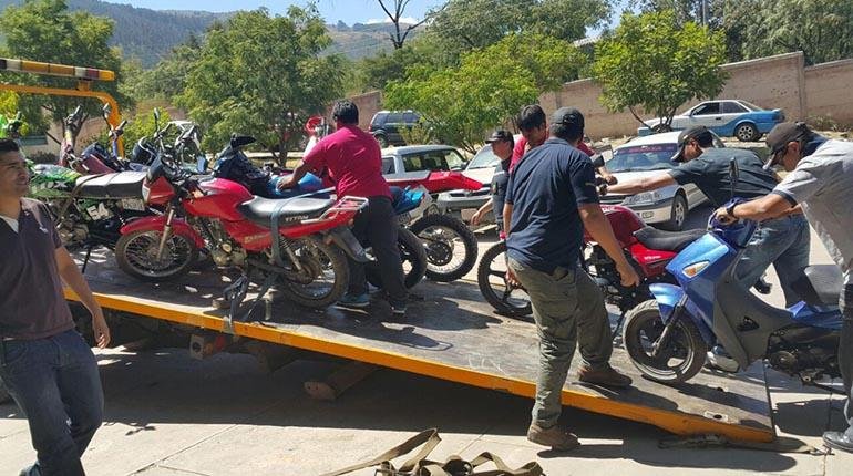 Detectan 50 motocicletas irregulares en la zona norte de oaxaca