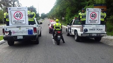 Policía vial implementa operativo CARRUSEL
