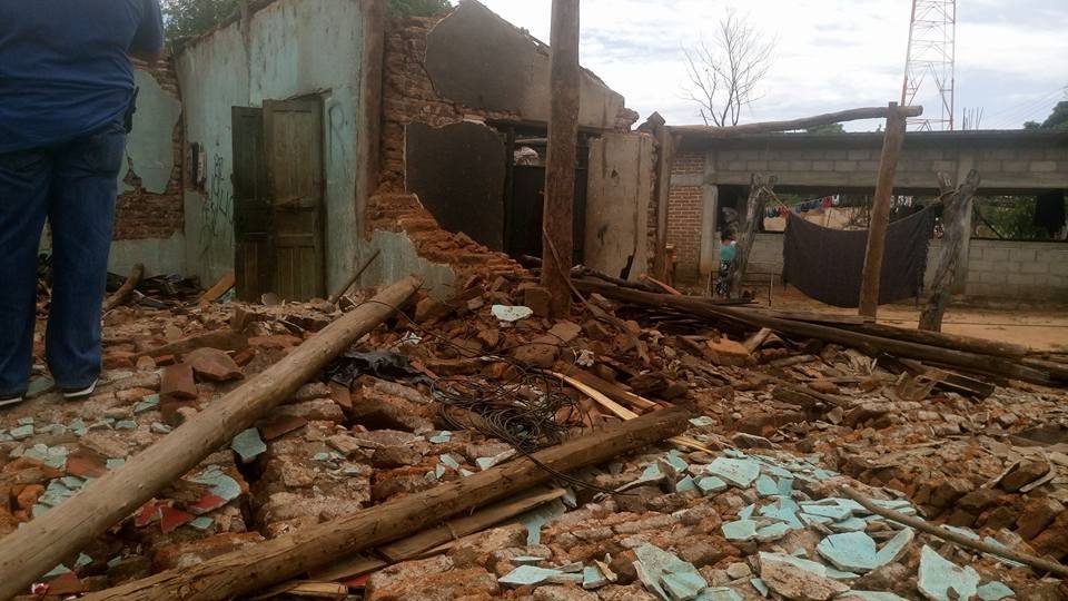 Oaxaca solicita la declaratoria de desastre Natural por la ocurrencia de sismo con magnitud 8.2 el 7 de septiembre de 2017,