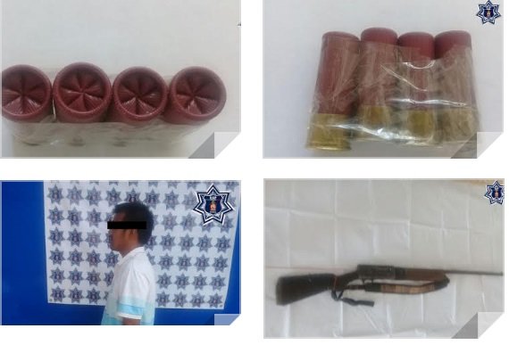 Aseguran arma de fuego en Morro Mazatán