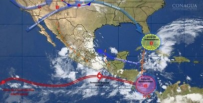 Se ha desarrollado la tormenta tropical Ramón al Sur de Oaxaca
