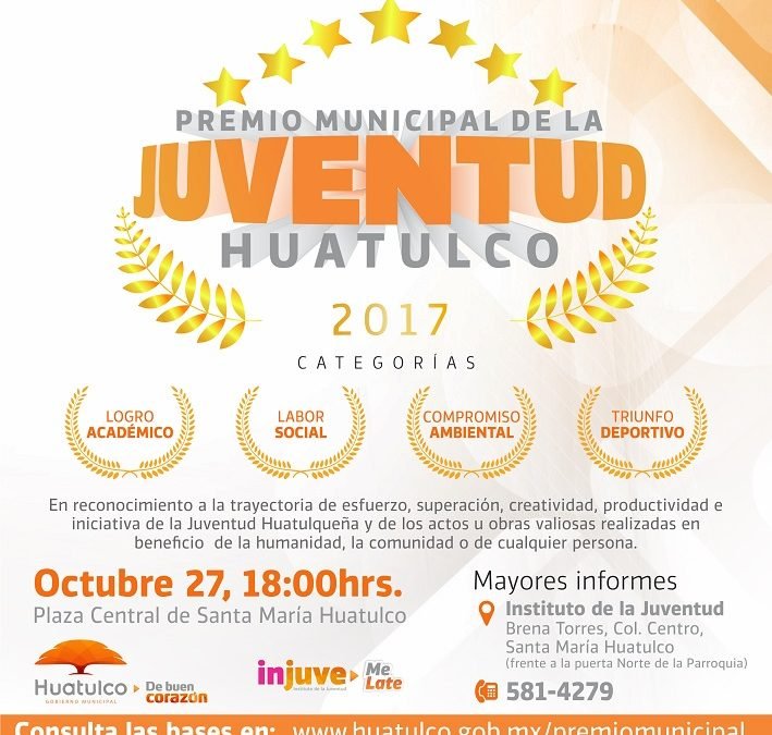 Convocatoria para el Premio Municipal de la Juventud 2017,
