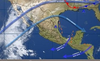 Persistirán vientos de Norte en el Istmo de Tehuantepec