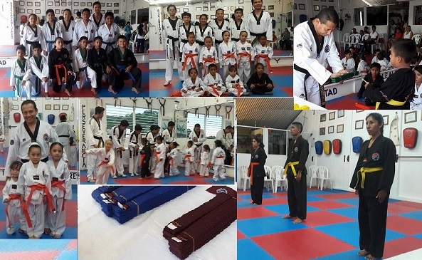 La Escuela de Guerreros Indomables celebro el Examen de Tae Kwon Do