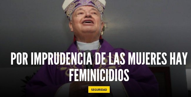 El obispo Sandoval Iñiguez aseguro que las feminas se suben con cualquiera