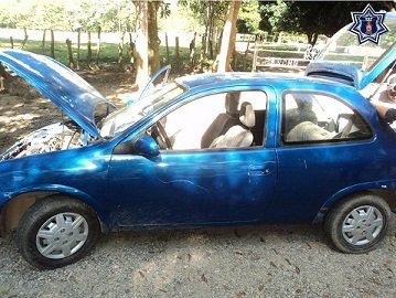 Vehículo con el número de identificación alterado fue asegurado en el Papaloapan