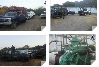 11 Mil litros de hidrocarburo fu asegurado por policía estal en Salina Cruz