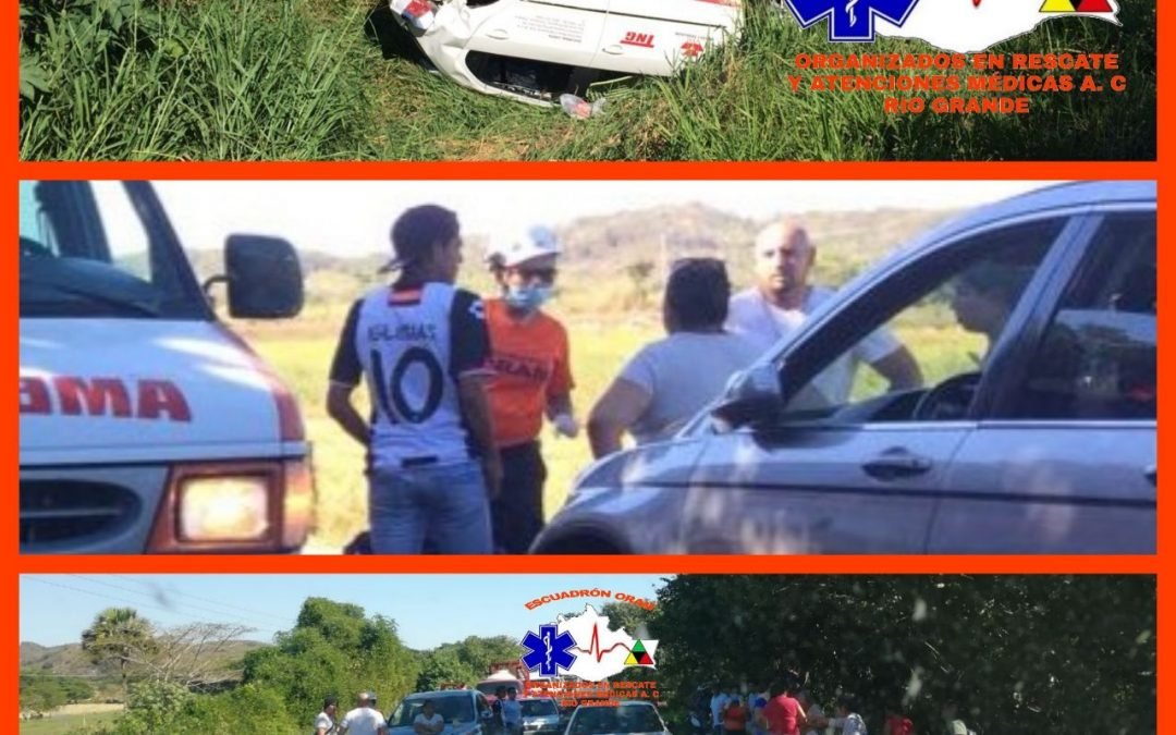 Fuerte accidente en la costa de Oaxaca