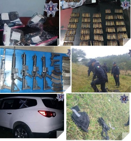 Asegura policía estatal fuerte armamento en la cuenca