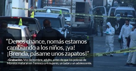 AUDIOS desmienten a policías en Temixco: sí les dijeron que había niños.