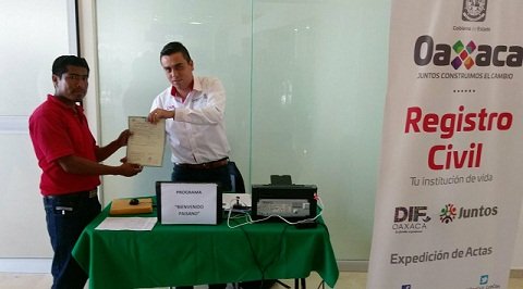 Regristro civil de Oaxaca pone en marcha programa “BIENVENIDO PAISANO”