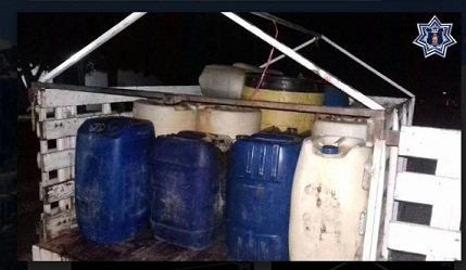 Localiza policía estatal más de 1 800 lts. de Hidrocarburos en Ixtaltepec