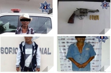 Asegura Policía Estatal cuatro armas de fuego durante recorridos de seguridad y vigilancia
