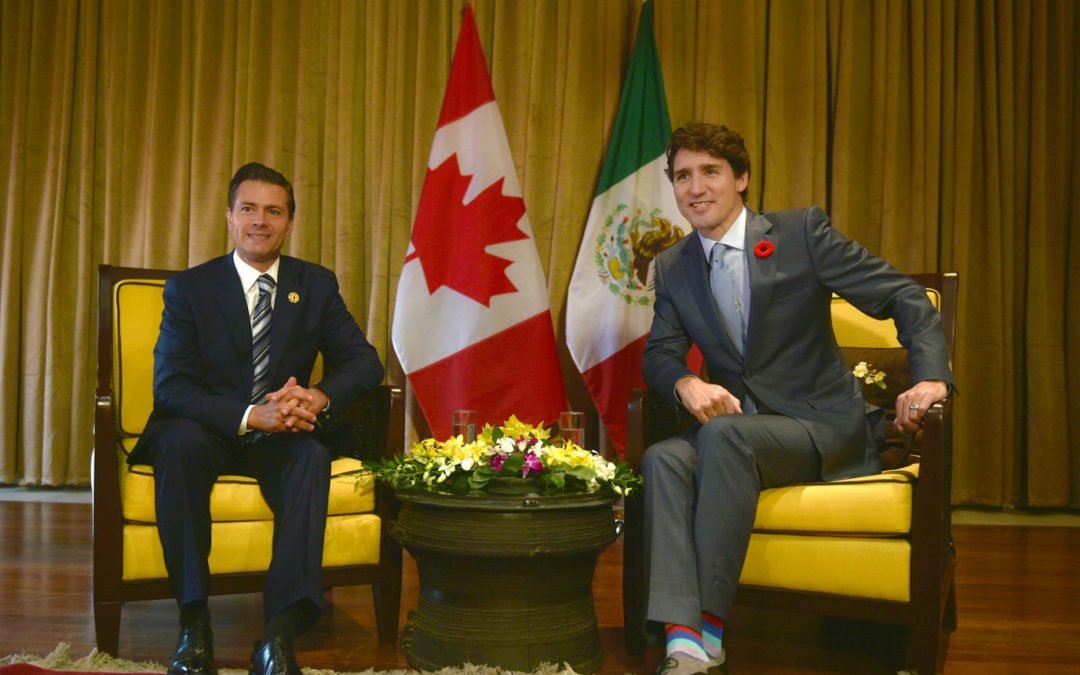 Peña y Trudeau celebran nuevo acuerdo transpacífico