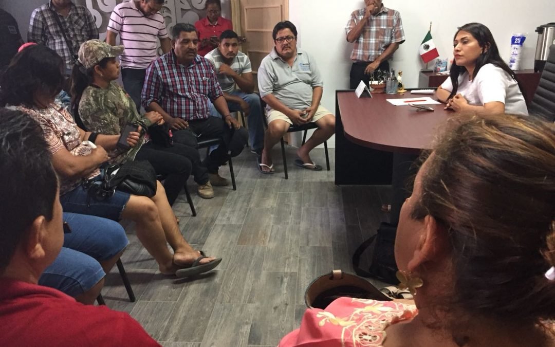 Se reúne Yesenia Nolasco con familiares de pescadores desaparecidos