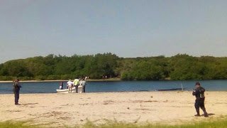 Sigue búsqueda de menor arrastrado por un cocodrilo en Pinotepa, Oaxaca