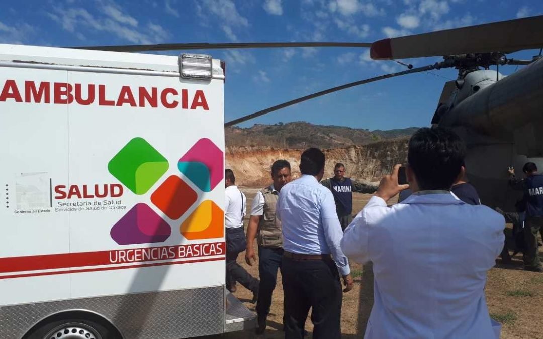 Atiende sector salud a heridos por sismo y accidente aéreo