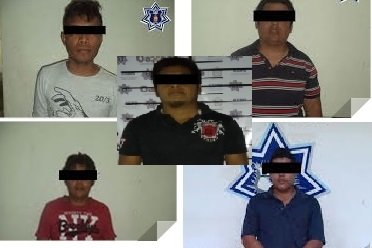 Detiene SSPO a cinco sujetos por diversos delitos;