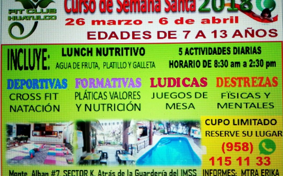 Curso de Semana Santa 2018