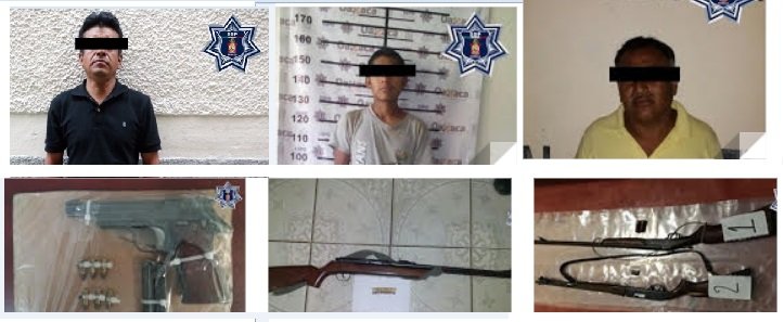 3 personas armadas fueron detenidas