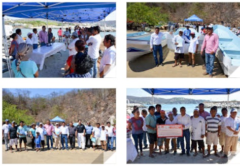 Gobierno Municipal de Huatulco entrega apoyos al sector pesquero