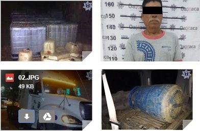 Seis vehículos, más de siete mil litros de hidrocarburo y al menos nueve kilos de marihuana asegurados, reporta Policía Estatal