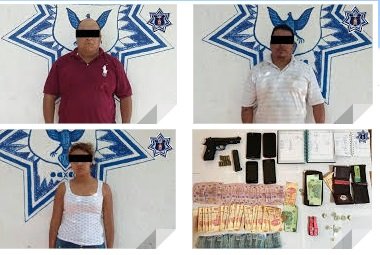 Reporta policía estatal la detención de tres personas que viajaban armadas