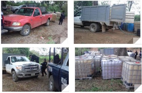 Localizan policía estatal mas de 35 Mil litros de Hidrocarburo en el Istmo