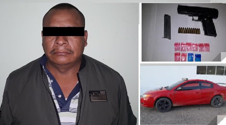 Detienen a hombre armado y con drogas en San Sebastián Tecomaxtlahuaca