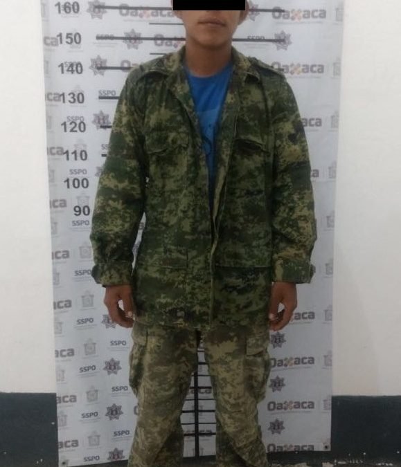 Detiene Policía Estatal a persona que portaba escopeta en Pochutla