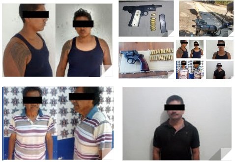 Detienen a sujetos por portación de armas de fuego