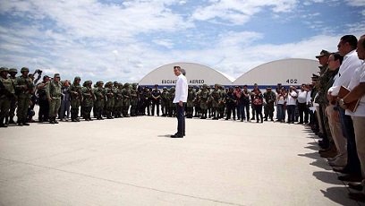 Enorme despliegue militar y policiaco en Juchitán