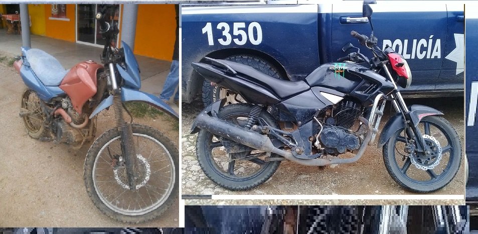 Dos motocicletas recuperadas y una persona armada detenida, reporta policía estatal