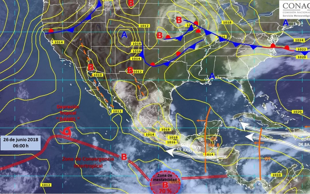 Se prevén tormentas puntuales intensas en el sur de ambos litorales