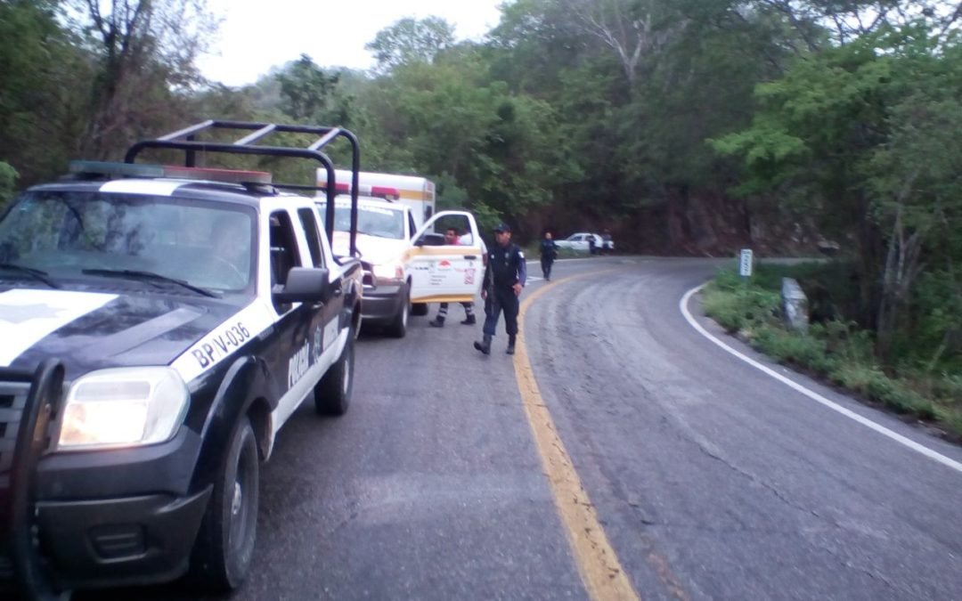 Volcadura en la Jabalina