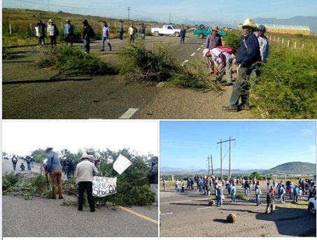 Bloqueada carretera 175 Miahuatlan – Oaxaca