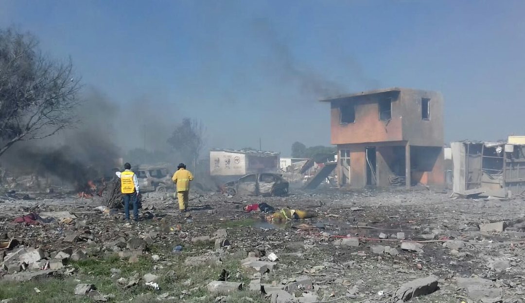 Explosión en Tultepec
