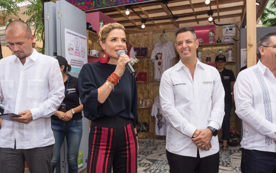 Inaugura Alejandro Murat e Ivette Morán “Mercado Guelaguetza”