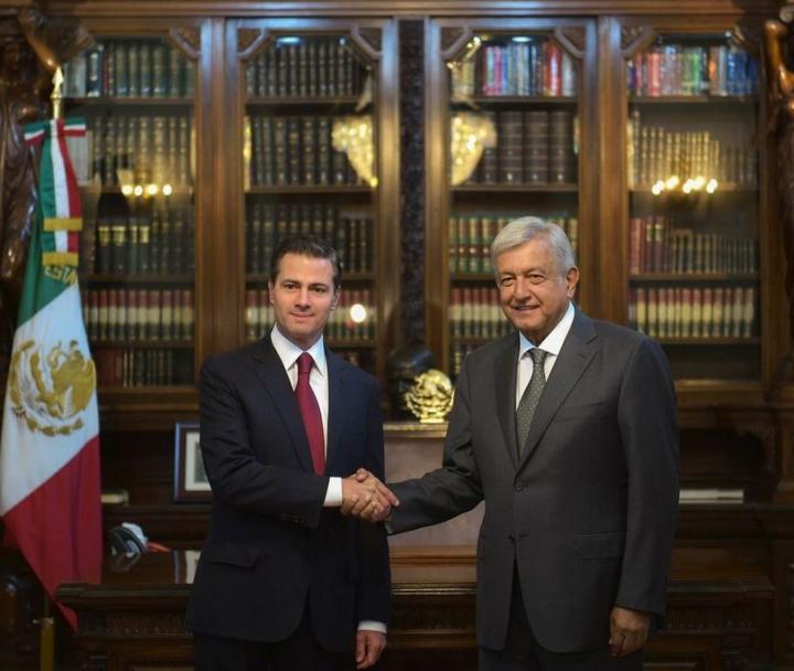 Las primeras imágenes de la primera reunión entre AMLO y Peña Nieto