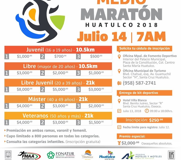 Medio maratón Huatulco 2018