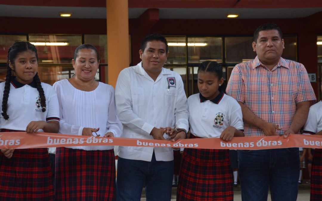 Gobierno Municipal inaugura obra en escuela de sector U2 Norte