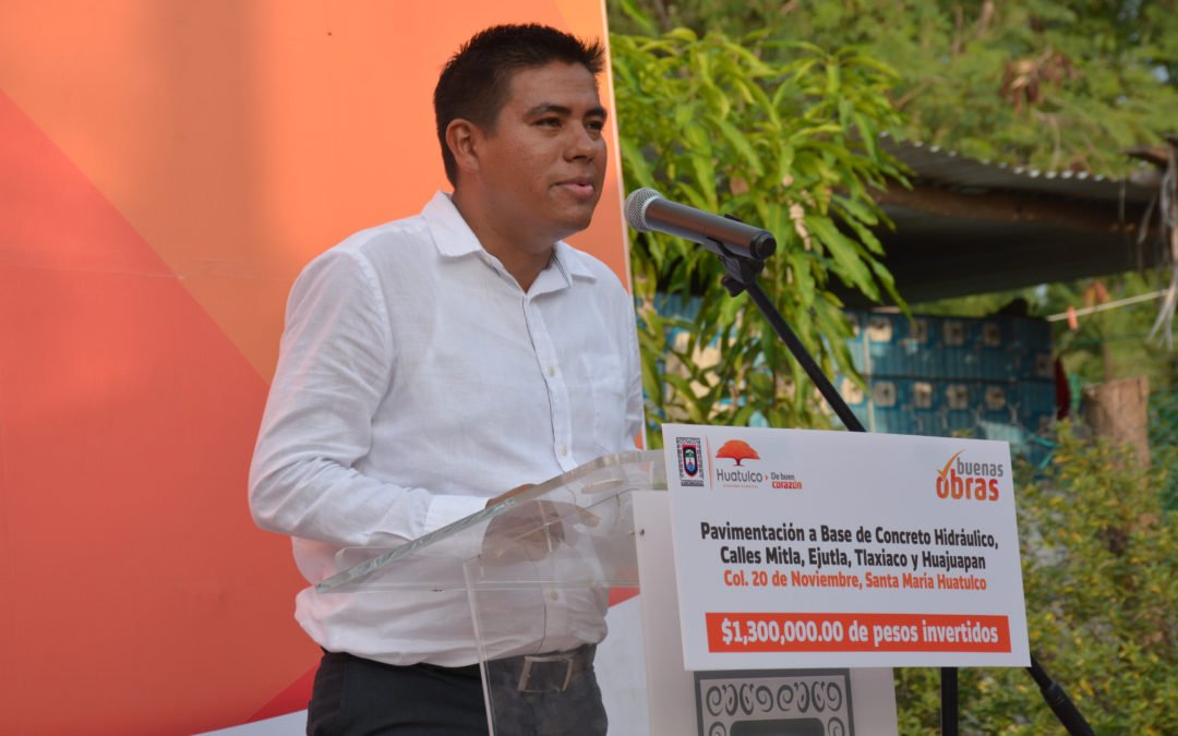 José Hernández entrega obras en Col. 20 de Noviembre