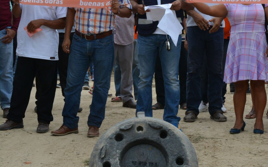 Gobierno de Huatulco continúa con obra pública en Cabecera Municipal