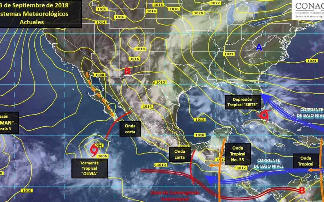 Se prevén tormentas acompañadas de actividad eléctrica en Oaxaca.
