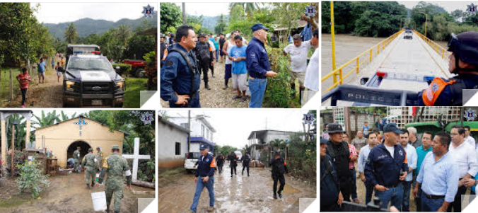 Auxilia SSPO a familias afectadas en la cuenca por la tormenta tropical “VICENTE”