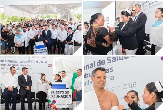Alejandro Murat pone en marcha  Tercera Semana Nacional de Salud en Oaxaca