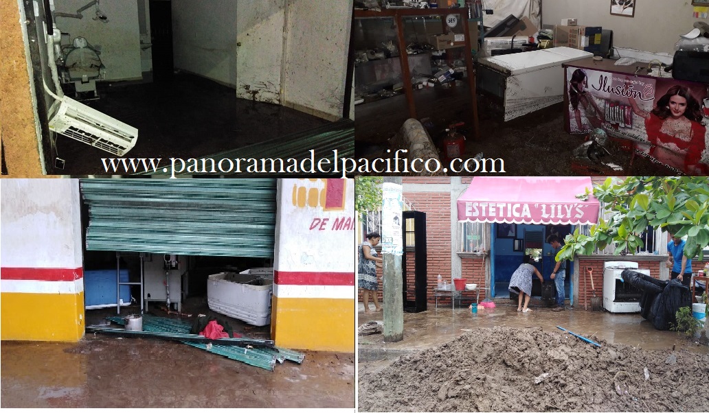 Grandes daños por el paso de tormenta tropical Vicente en Huatulco