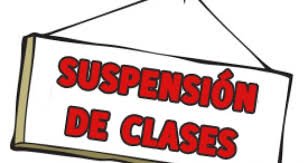 Suspensión de clases este jueves