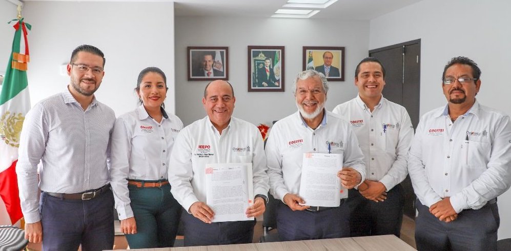 Establecen IEEPO y Cocitei convenio  para impulsar actividades científicas